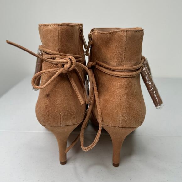 NEW Loeffler Randall Ange Bootie, Camel Brown Suede with Tassels, Size 9.5 - Picture 4 of 10